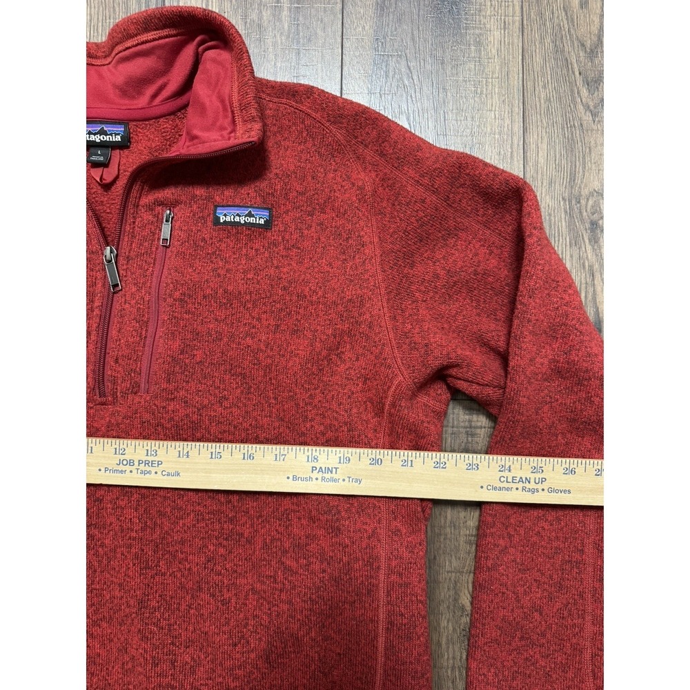 Patagonia Better Sweater 1/4 Quarter Zip Fleece Pullover Men's Size Large Red - Picture 3 of 7